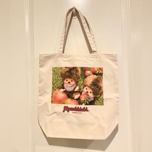 New Monchhichi strawberry canvas tote bag